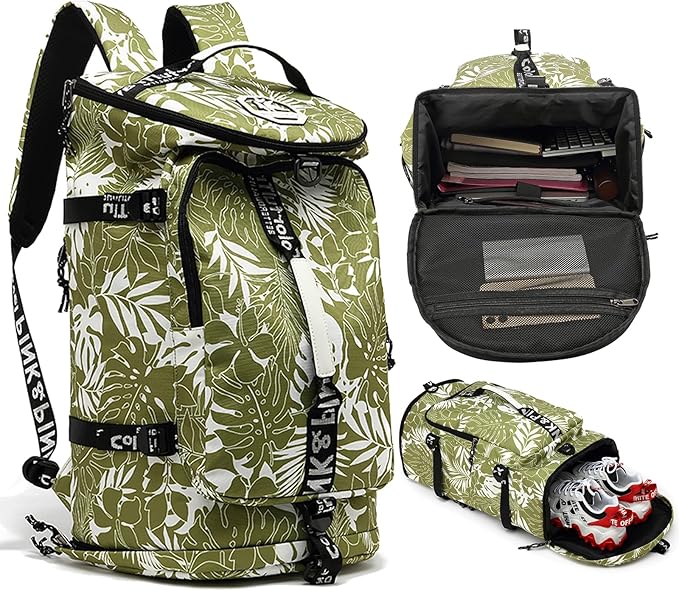 gym duffel bag backpack wrestling bag with shoe compartment 4 kinds of back method waterproof sports walking laptop
