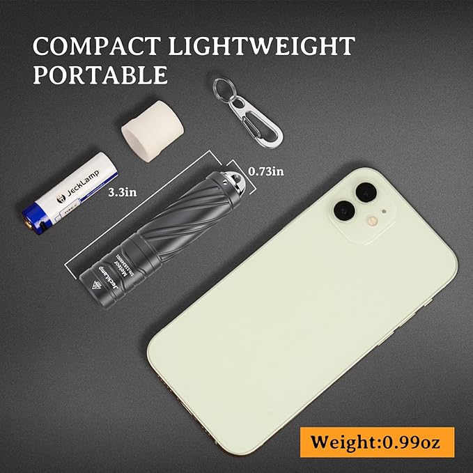 Rechargeable Mini Flashlight with Magnetic Tail, 800 High Lumens Bright Small Flashlight, IP68 Waterproof EDC Flashlight, 5 Modes Keychain Flashlight for Camping Hiking