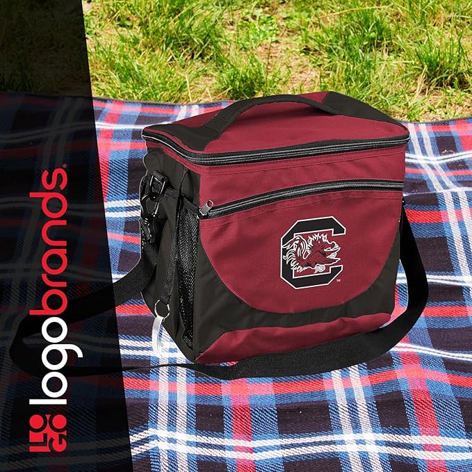 Logo Brands NCAA Unisex Adult 24-Can Cooler with Bottle Opener and Front Dry Storage Pocket, One Size, Multicolor