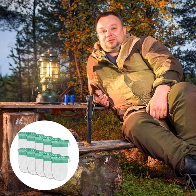 30pcs Propane Lantern Mantles, U-Shape Gas Lantern Covers Shape Replacement Mantles for Outdoor Camping Hiking Fishing Gas Lamp