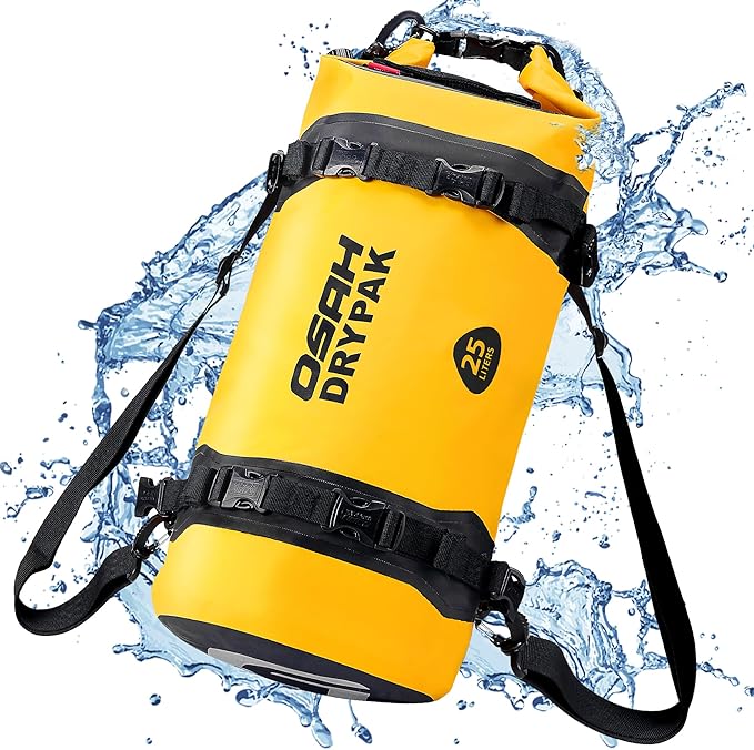 Waterproof Dry Bag - Motorcycle Luggage Tail Bag with Straps for Back Seat, Roll Top Lightweight Waterproof Backpack Sack for Travel, Swimming, Boating, Kayaking, Camping and Beach