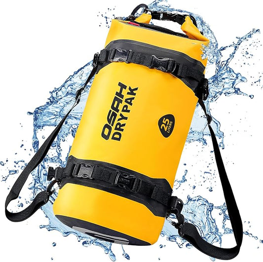 Waterproof Dry Bag - Motorcycle Luggage Tail Bag with Straps for Back Seat, Roll Top Lightweight Waterproof Backpack Sack for Travel, Swimming, Boating, Kayaking, Camping and Beach