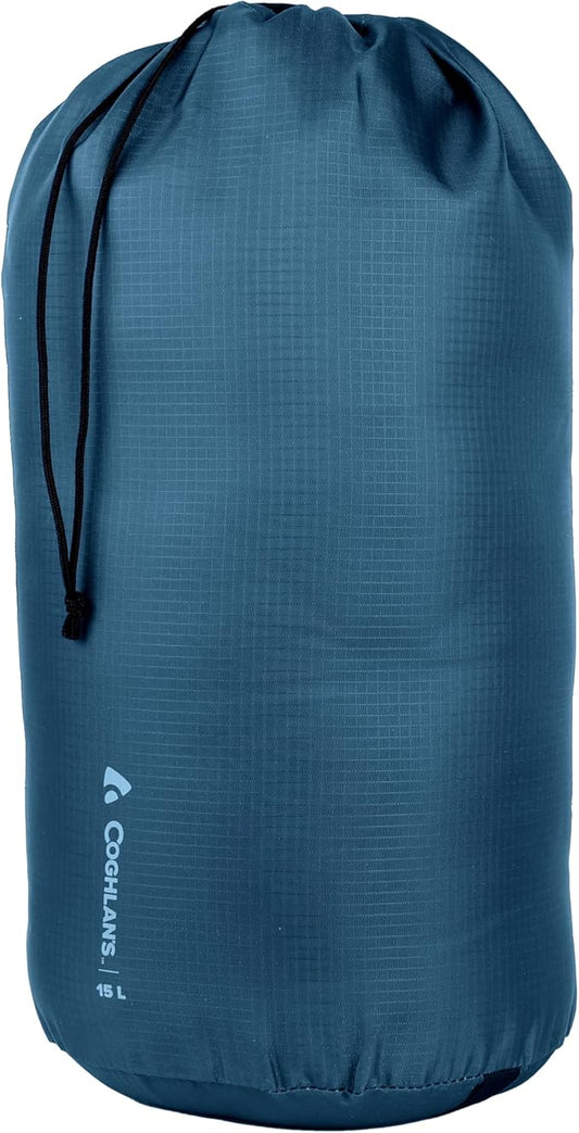 Coghlan's Stuff Bag 15L - Portable Drawstring Storage Sack for Camping, Travel, Gear Organization - Lightweight, Water-Resistant Ripstop Fabric Outdoor Storage Sack for Backpacking, Hiking,and More