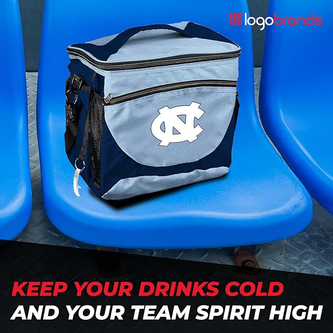 Logo Brands NCAA Unisex Adult 24-Can Cooler with Bottle Opener and Front Dry Storage Pocket, One Size, Multicolor