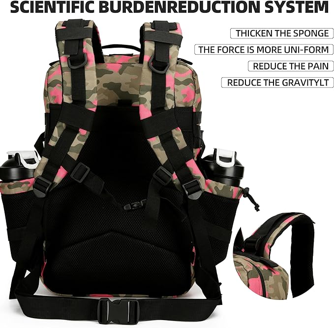 Military Tactical Backpack for Men and Women Army 3 Days Assault Pack Bag Large Rucksack with Molle System for Hiking Cycling Skiing Camping Climbing