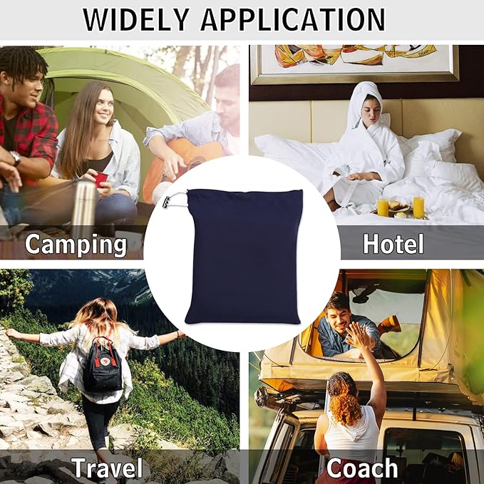 Sheet Sleeping Bag, Lightweight Travel Sheet 210 x 115 cm, Sheet Sleeping Bag with Zipper, Sleeping Bag Liner Polyester for Backpacking Hotel& Hiking