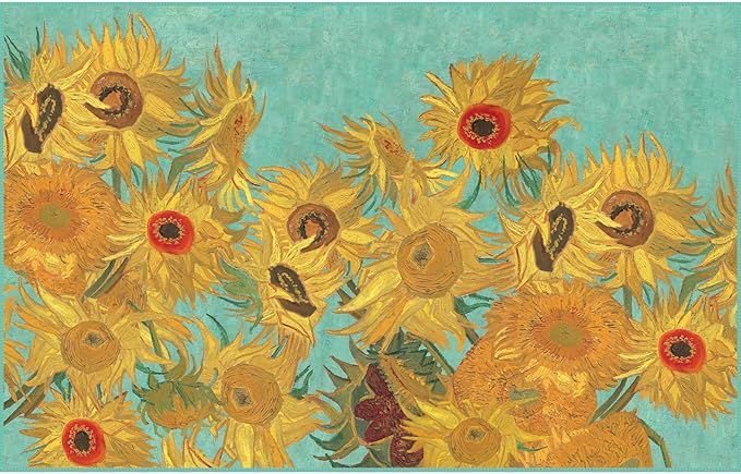 Large Oversized Microfiber Beach Towel - 40x63 Inches, Sand-Free, Quick-Drying, Ultra-Soft, Ideal for Travel, Pool, Yoga, and Camping - Includes Matching Drawstring Travel Pouch, van Gogh Sunflowers