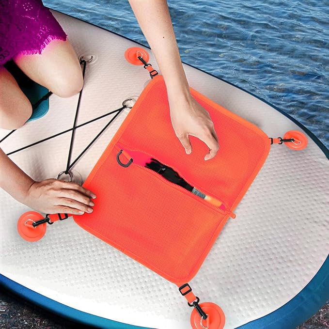 Paddle Board Deck Bag, Sup Accessories Mesh Storage Deck Bag