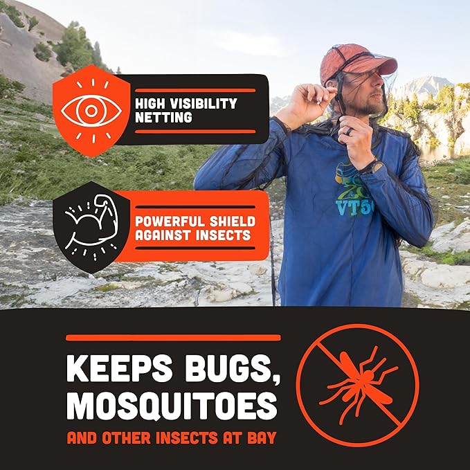 Ben's InvisiNet Bug Jacket & Mitts - Durable & Comfortable Insect Protection for Outdoor Activities - Fine Mesh Bug Net