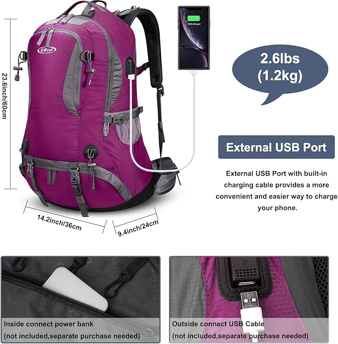G4Free Outdoor or Sporty, Rose Red, 50l