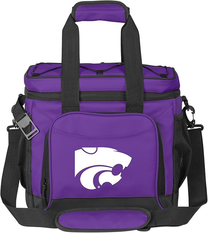 Logo Brands NCAA Flex 24-Can Cooler - Heat-Sealed Leak-Proof Lining, Built-in Bottle Opener, Adjustable Shoulder Strap- Great for Tailgates & Picnics