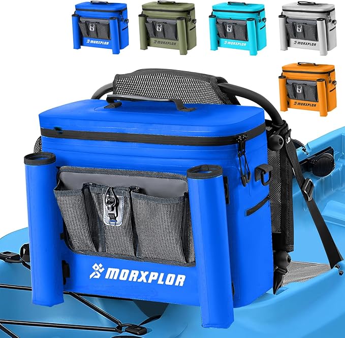 Kayak Cooler,Waterproof Kayak Seat Back Cooler for Kayaking,Kayak Accessories Cooler Bag,Protable Ice Chest,Beach Cooler,Travel Cooler for Camping or Lunch Bag