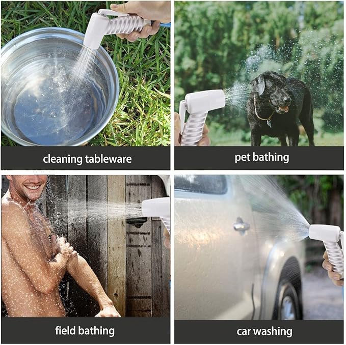 Topyond Camping Shower Bag, 12L Capacity Portable Shower Bag with Pump and Water Tube for Outdoor Backpacking,Outdoor Water Storage Bags Camping Accessories for Camping, Beach, Hiking, Climbing