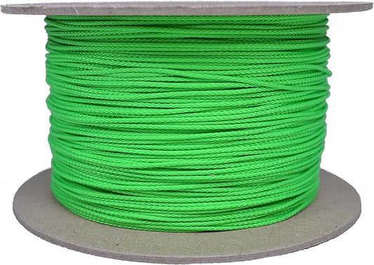 BORED? PARACORD! Nylon Micro Cord - 125 or 1000 Foot Spool Options - 70+ Colors and Patterns - 1.18mm Cord