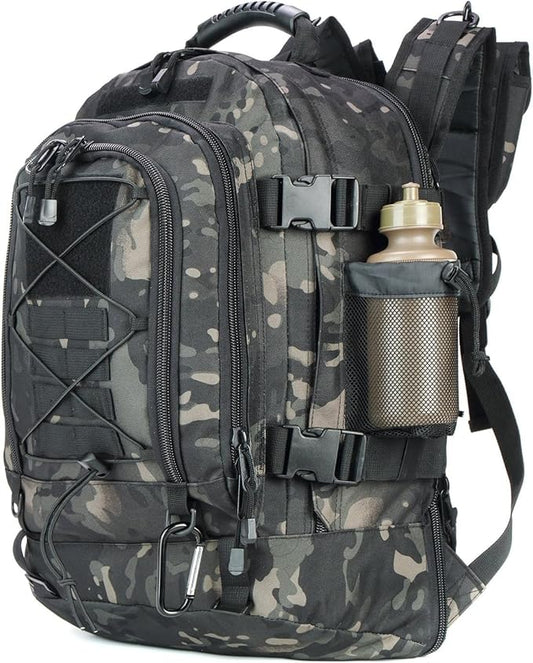 Expandable 40-64L Military Tactical Backpack 3 Day Bag Hiking Gym Sport Camping