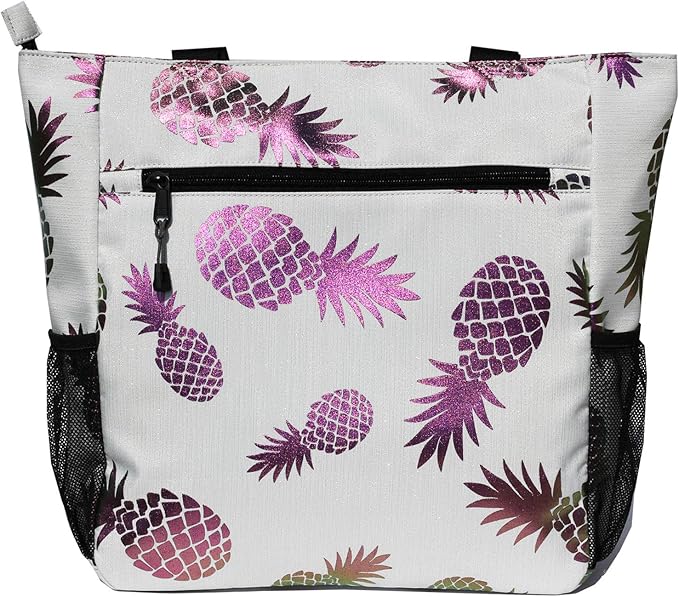 ESVAN Original Floral Water Resistant Large Tote Bag Shoulder Bag for Gym Beach Travel Daily Bags Upgraded