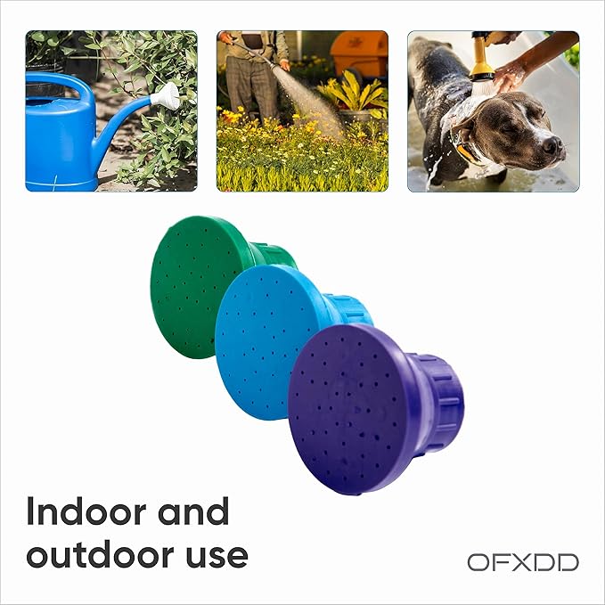 5 Pcs Bottle Top Waterers - Portable Dog Shower Outdoor - Bottle Cap Sprinkler - Bottle Shower Head for Road, Travel, Camping & Hiking, Plastic