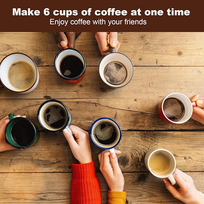 Cafeteras Electricas Modernas Moka Pot, Italian Coffee Espresso Machine, 6 Cup Cuban Coffee Maker with Detachable Base & Overheat Protection, Greca Electrica De Cafe Gift for Travel