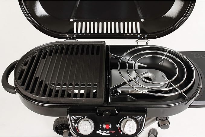 Coleman RoadTrip Swaptop Steel Stove Grate, Rust-Resistant Steel Cooktop for Coleman RoadTrip Grills, Easily Fits 12-in. Pan, Great for Camping, Tailgating, Grilling, & More