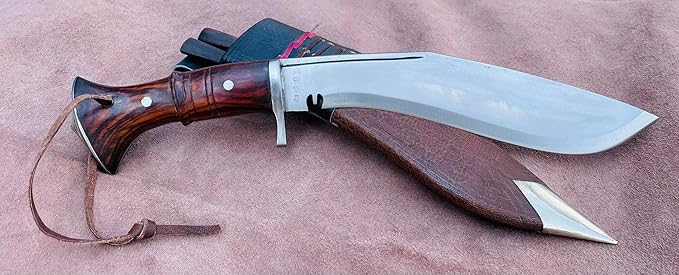 10" Hand Forged Full Tang Blade Service No 1 Guard Kukri, Traditional Highly Graded Carbon Steel Khukuri
