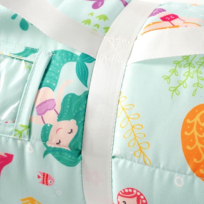 Bunnikins & Clover Toddler Nap Mat with Removable Pillow, Nap Mats for Preschool, Easy Clean Toddler Nap Pad for Kindergarten, Kids Sleeping Bag for Travel Camping