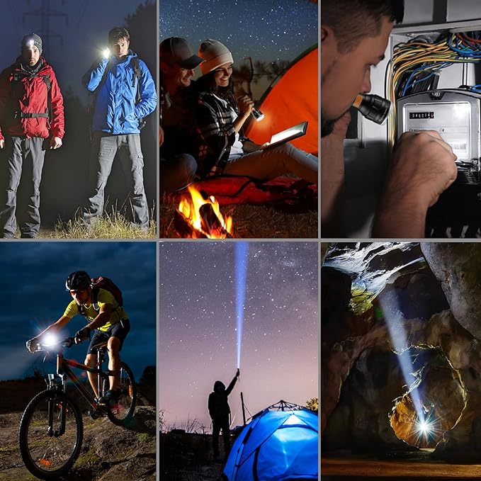 EverBrite LED Rechargeable Flashlight High Lumens, 1000 Lumens, Zoomable Aluminum Flashlight with Digital Focus, 4 Modes, Water Resistant, Adjustable Brightness for Camping, Running, Emergency