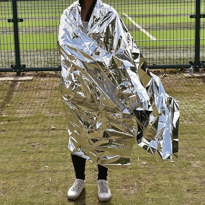 Emergency Mylar Blankets - 84" X 52"(4 Pack)