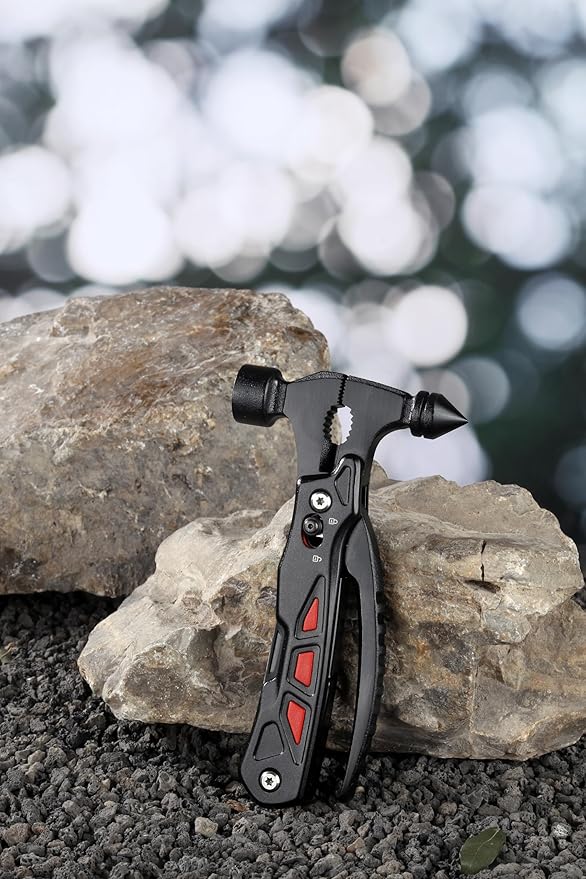 KA-69 Multi Tool Hammer 14-in-1 Multi-Functional Hammer, Survival Portable Multitool with Hammer, Camping Accessories Survival Gear, Anniversary Unique Gifts for Father,Boyfriend,Husband
