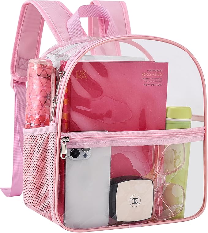 Oraben Clear Backpack for Stadium Events Stadium Backpack Waterproof 12x6x12 Clear Bag for Adult Concert Sport Work