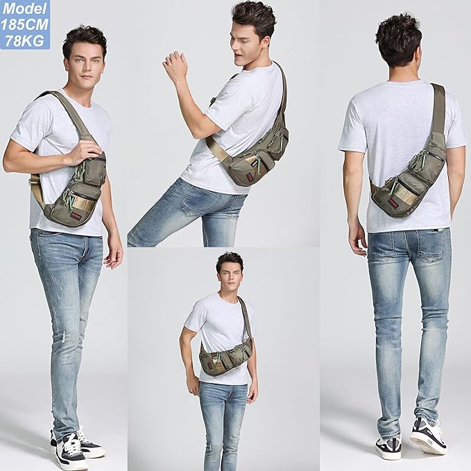NICGID Sling Bag Chest Shoulder Backpack Crossbody Bags Casual Daypack for Men Women