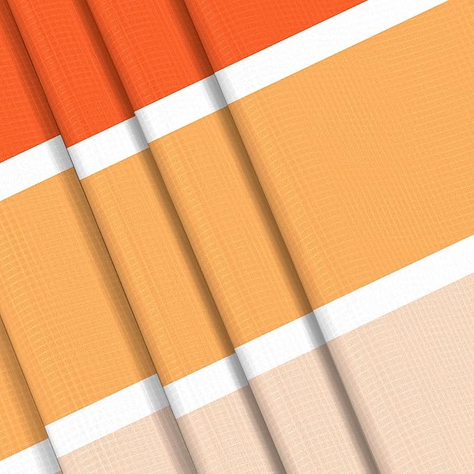 Colorful Beach Blanket Sandfroof, 78”x 86” Large Waterproof Beach Mat Sand Free w/ 4 Stakes for 1-6 People, Big Compact Foldable Picnic Pockets Blanket for Travel, Camping, Hiking - Thick Stripes