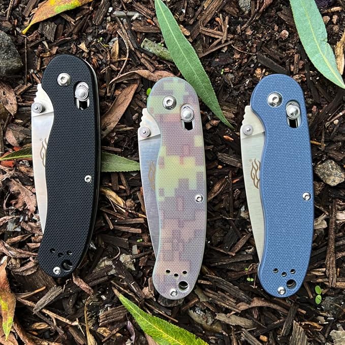 Firebird GANZO Folding Pocket Knife FB727S-GY 440C Stainless Steel Blade G10 Anti-Slip Handle with Clip Hunting Fishing Camping Gear Outdoor Folder EDC Pocket Knife (Gray)