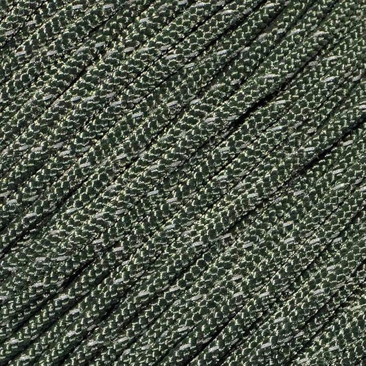 West Coast Paracord – 95 Tensile Strength - 1 Strand Reflective Paracord (100 Feet, Camo Green)