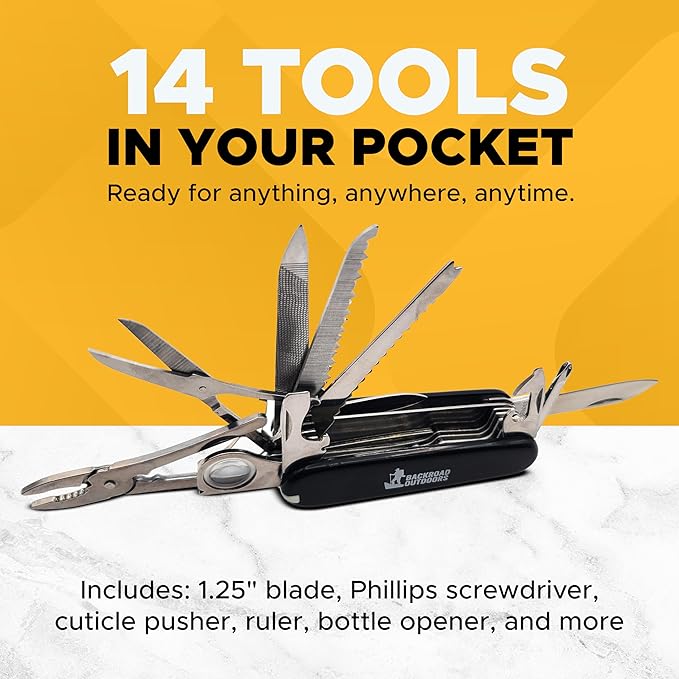 Multi Tool Swiss Army Pocket Knife 16 Functions