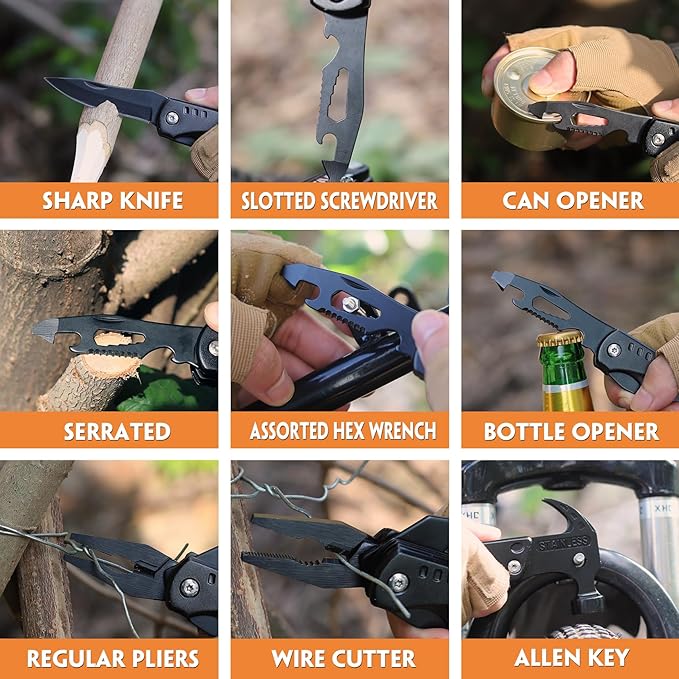 Fathers Day Ideal Gifts for Dad - Dad Gifts from Daughter Wife Son, Gifts for Dad - Fathers Day Best Dad Ever Gifts, Dad Birthday Gift -Multitool Hammer, Christmas Dad Gifts for Step dad, Husband, Men