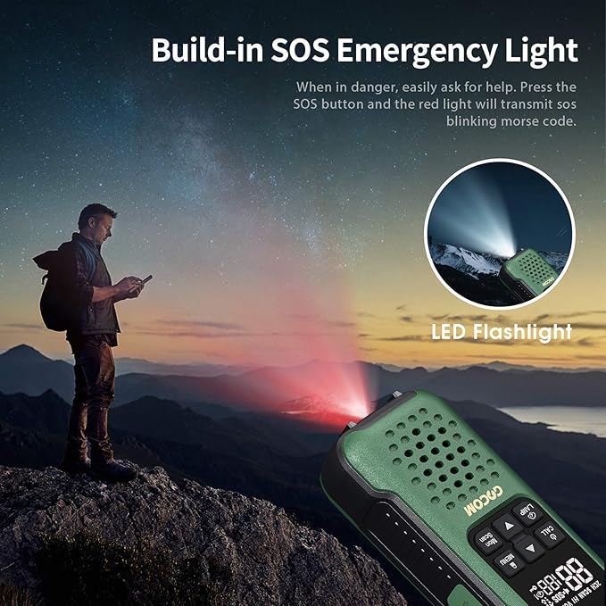 G9 Waterproof Walkie Talkie for Adult Long Range, Floating Portable Two Way Radio, NOAA Weather Alert,SOS,Flashlight, Rechargeable 2 Way Raido for Adults (4 Pack)