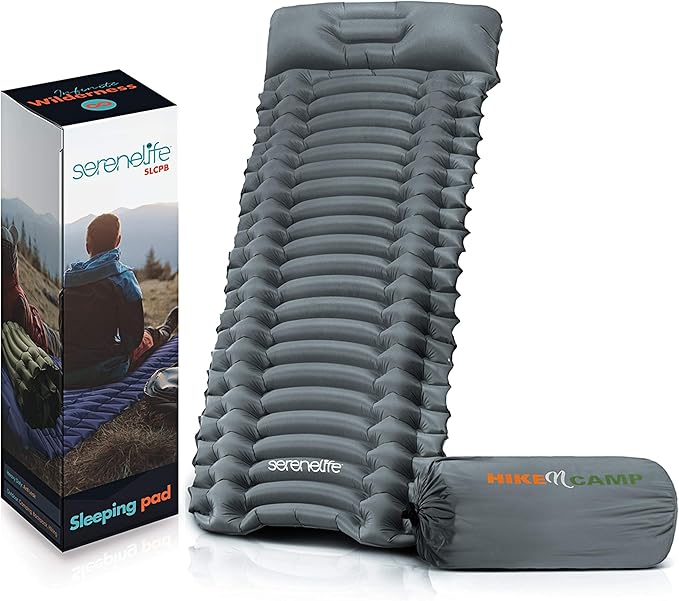 Backpacking Air Mattress Sleeping Pad - Self Inflating Waterproof Lightweight Sleep Pad Inflatable Camping Sleeping Mat w/Carrying Bag