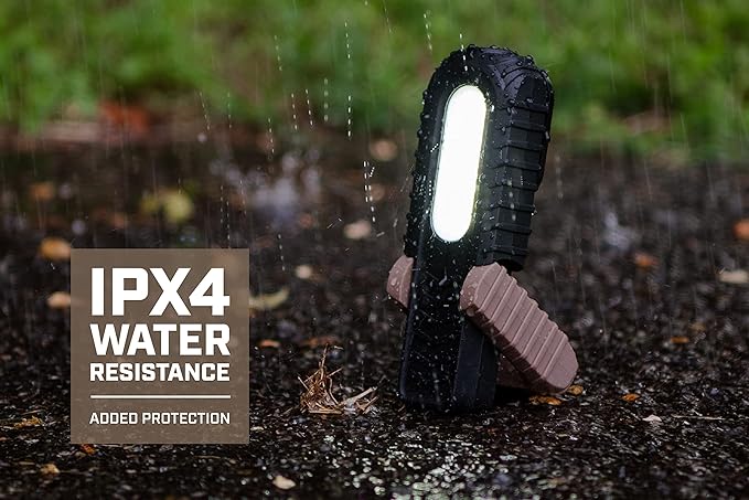 Spec Ops Tools 2-in-1 Rechargeable LED Work Light + Flashlight, 150-400 Lumens, Waterproof, Magnetic Base with Hook, 3 Light Modes, 3percent Donated to Veterans, SPEC-FLASHT