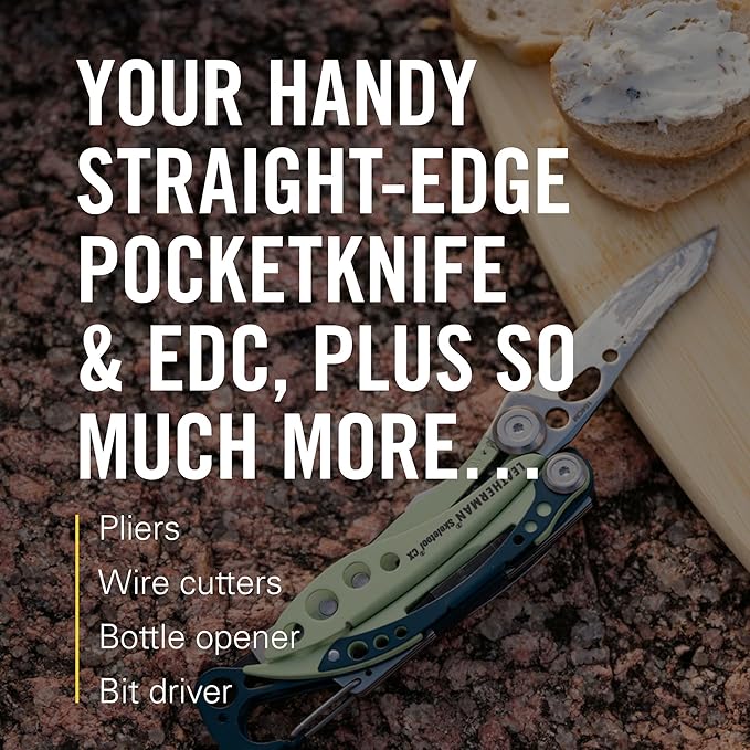 LEATHERMAN, Skeletool CX, 7-in-1 Lightweight, Minimalist Multi-Tool for Everyday Carry (EDC), Home, Garden & Outdoors, Black & Silver