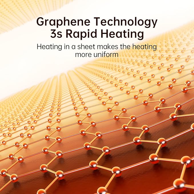 JISULIFE Hand Warmers Rechargeable, Foldable Hand Warmer Pouch with Power Bank, 6 Heating Levels, Heated Hand Muff, Fast Heating Pad Waterless, Gifts for Women, Suitable for Football, Camping, Hiking