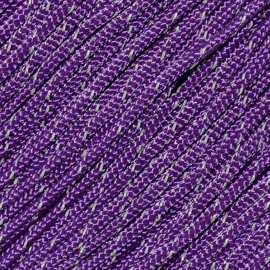 West Coast Paracord – 95 Tensile Strength - 1 Strand Reflective Paracord (50 Feet, Purple)