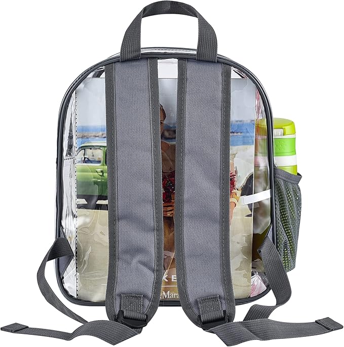 Oraben Clear Backpack for Stadium Events Stadium Backpack Waterproof 12x6x12 Clear Bag for Adult Concert Sport Work