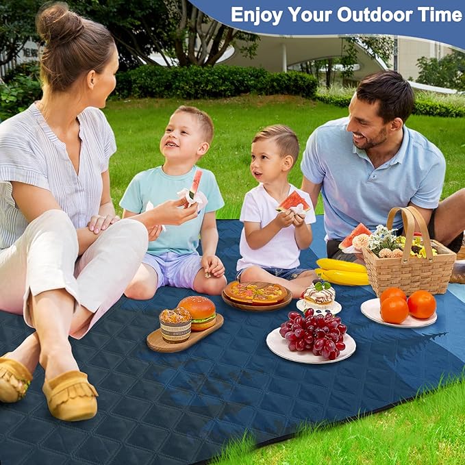 ICOSY Picnic Blankets Beach Blanket, Waterproof Outdoor Blanket Sandproof Picnic Camping Mat Camping Essentials 78" x 59"