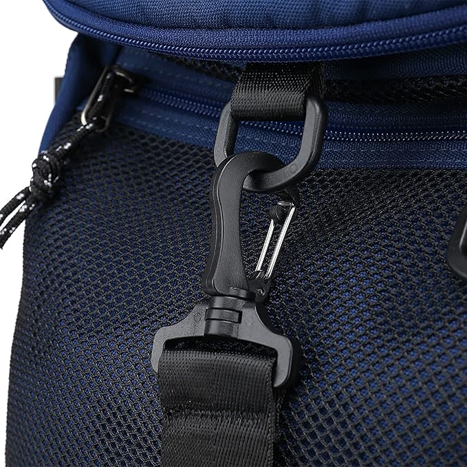 Gym Duffle Bag Backpack 4-Way Waterproof with Shoes Compartment for travel Sport Hiking laptop (dark blue) XL