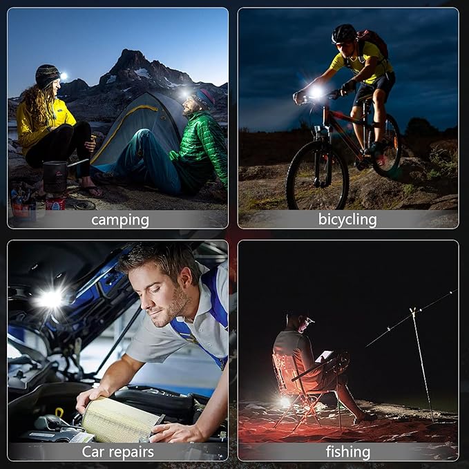 SEFONE 2 Pack Cob Keychain Work Light, 1000 Lumens Keychain Light with 4 Modes, Mini Keychain Flashlights Led Emergency Light, Pocket Light with Magnet Bracket Folding for Biking Fishing Running