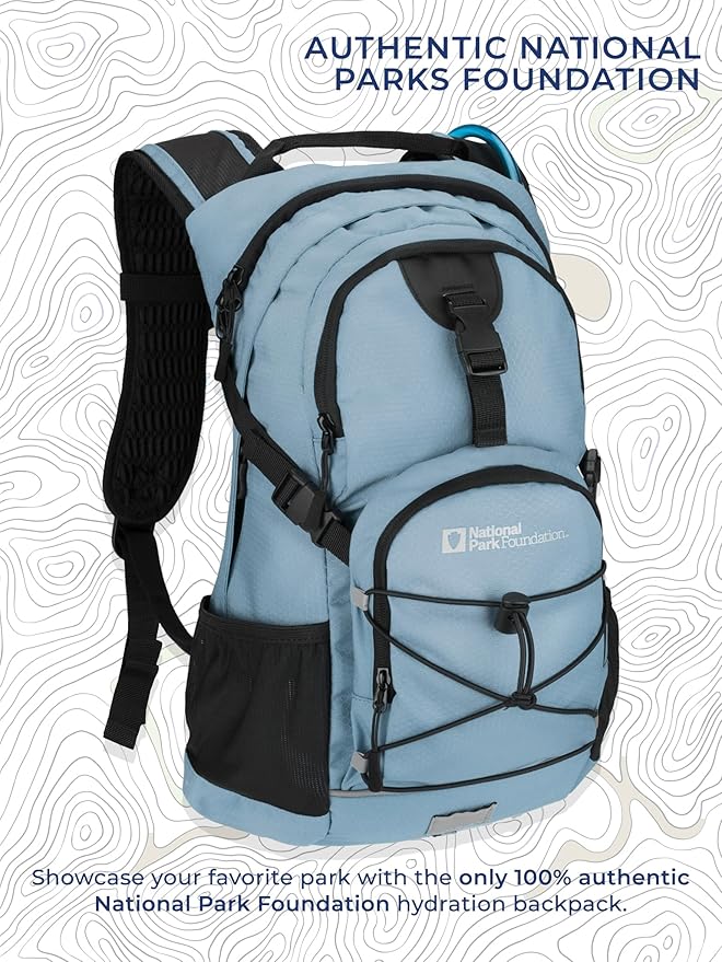 18L Hydration Backpack with 2 Liter Hydro Water Bladder Bag, Lightweight Daypack for Cycling, Hiking, Running, Climbing, for Men Women Kids