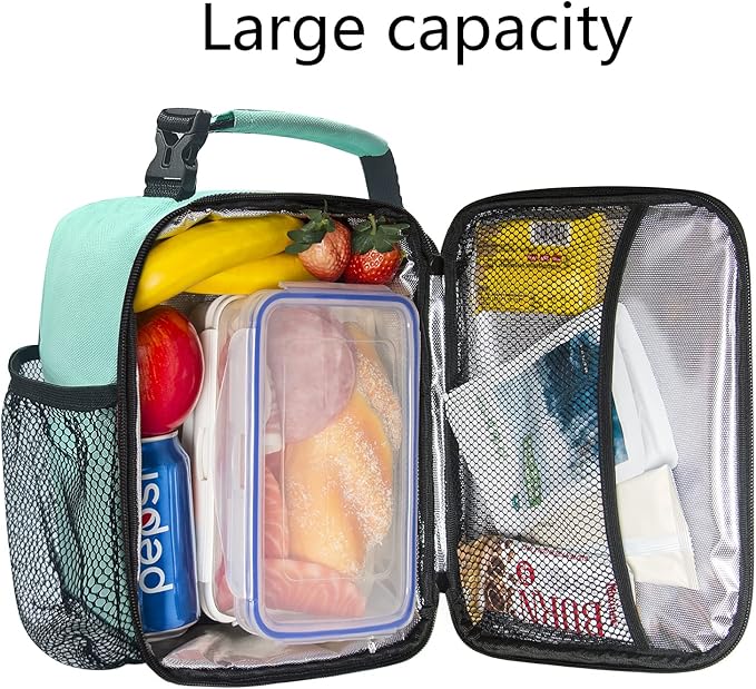 Hap Tim Insulated Lunch Box for Men, Reusable Lunch Bag for Women & Men, Adluts Lunchbox for Office Work, Portable Lunchbag, Mint Green(18654-MG)