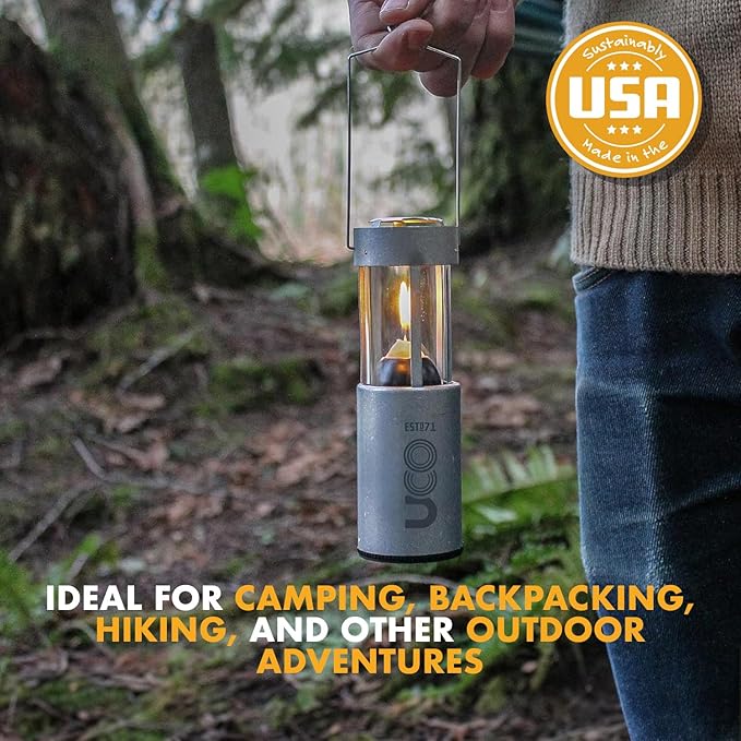 UCO 12-Hour Natural Beeswax Long-Burning Candles for UCO Candle Lanterns and Emergency Preparedness, Made in USA