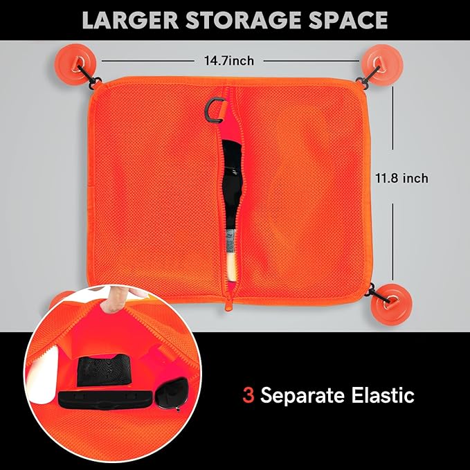 Paddle Board Deck Bag, Sup Accessories Mesh Storage Deck Bag