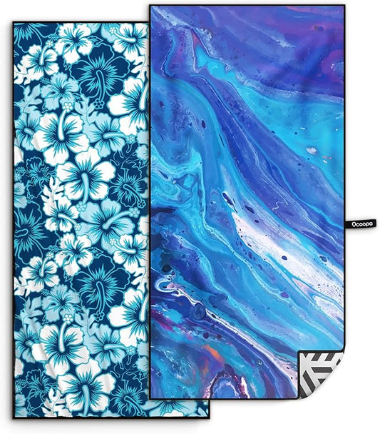 OCOOPA Microfiber Beach Towel Fast Drying, Extra Large 71" x 32" Sand Free Beach Towel Super Lightweight Towels for Swimming Pool, Camping, Picnic, Yoga Gym Sports